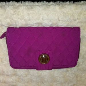 Vera Bradley fuscia clutch-wallet